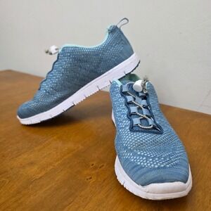 Propet Women's Blue Mesh Slip On Sneakers Shoes Size 7.5 M B FLAW